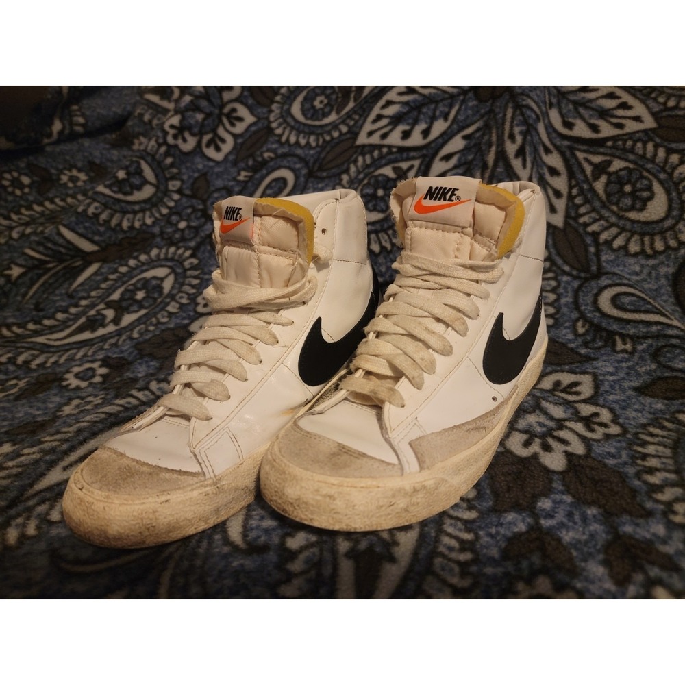 Nike Blazer Mid '77 White Black CZ1055-100 Men's 7 Retro Sneakers